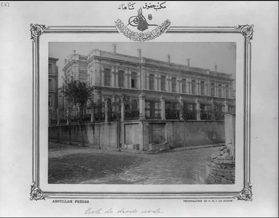 İmparatorluk Devri Kültürü 38 Mekteb-i Hukuk-ı Şâhâne(Bugün: İstanbul Üniversitesi Hukuk Fakültesi)