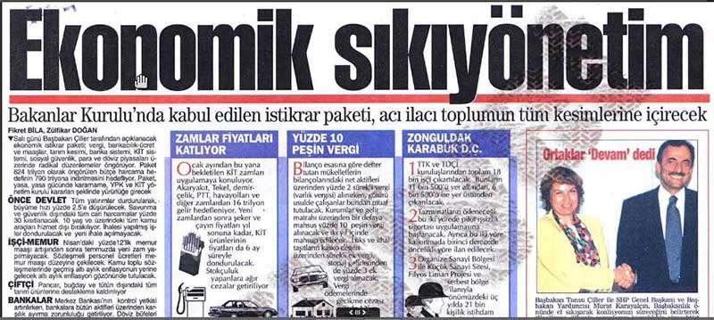1990 Sonrası Türkiye'deki Ekonomik ve Siyasi Gelişmeler 2 1994 krizi