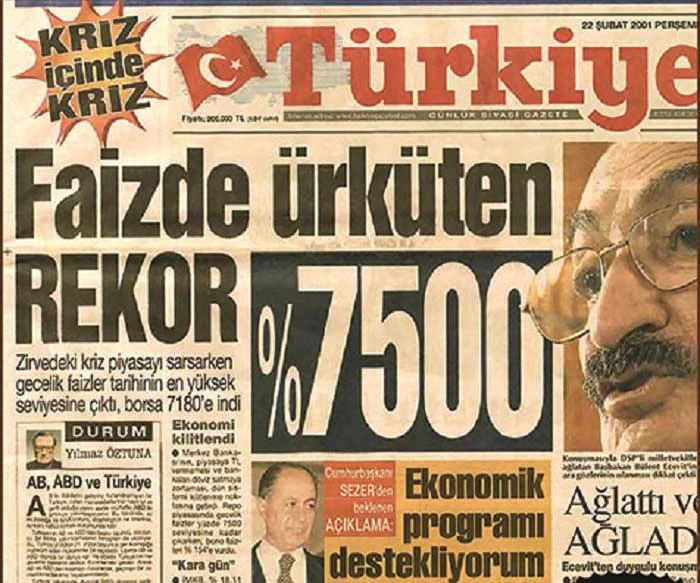 1990 Sonrası Türkiye'deki Ekonomik ve Siyasi Gelişmeler 3 2001 krizi