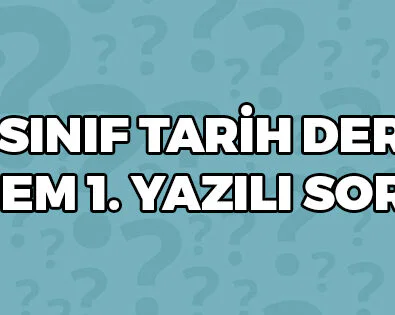 9 Sınıf 2 Dönem 1 Yazılı Soruları