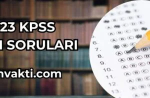 2023 KPSS TARİH SORULARI
