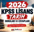 2026 KPSS Lisans tarih soruları